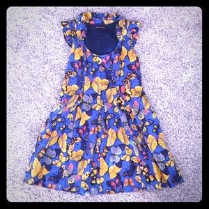 Betsey Johnson Blue Butterfly Dress Size 0